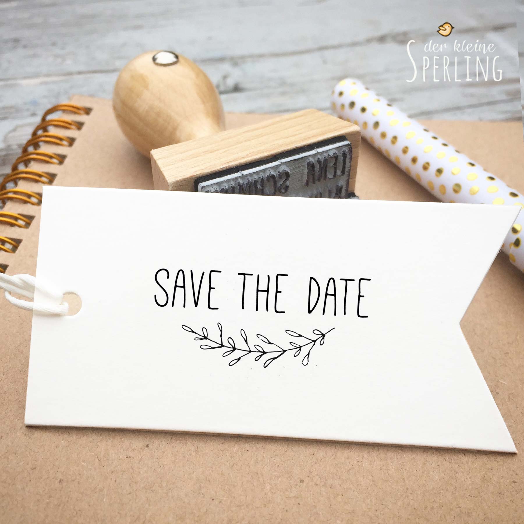 Stempel zur Hochzeit: Save the Date