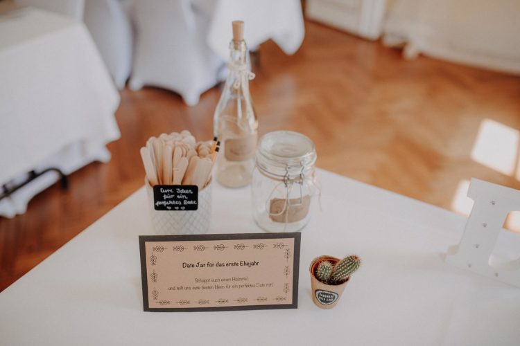 DateGlas Ideen der Gäste bei der Hochzeit für das erste