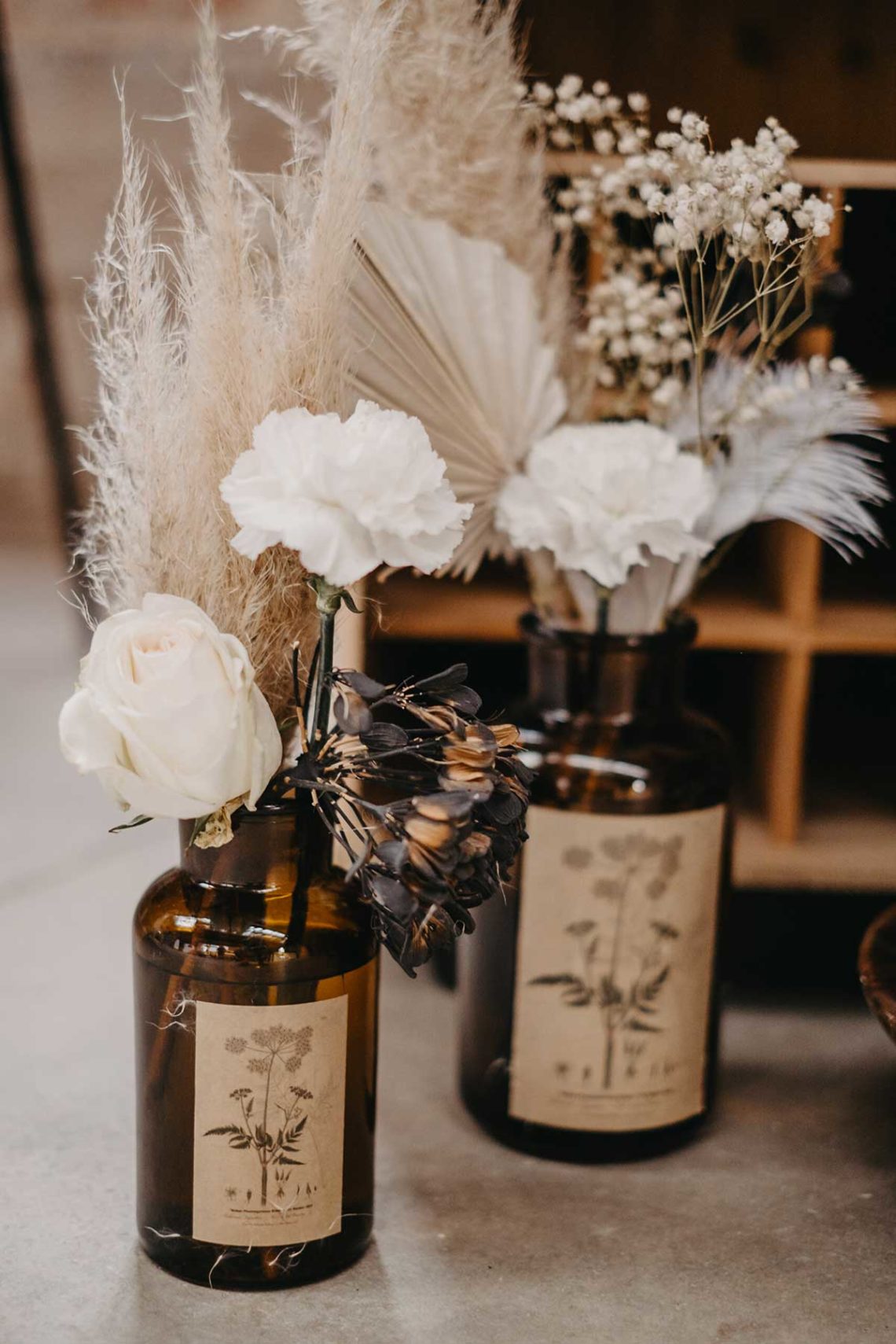 Trockenblumen für die Hochzeit: Ideen & Beispiele